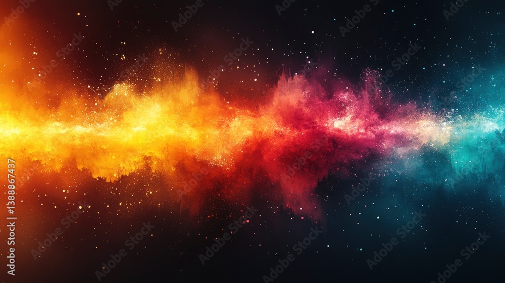 Wall mural abstract representation of digital entertainment using patterns