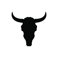 bull head silhouette icon symbol isolated