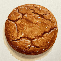ginger snap watercolor illustration