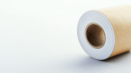 Roll of paper with smooth surface and cardboard core, ideal for various printing and crafting projects