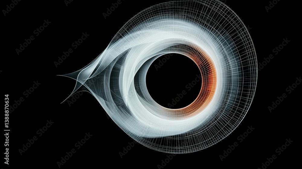 Poster mysterious celestial entity: a mesmerizing visualization of a celestial marvel, showcasing the capti