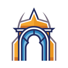 arch logo design vector illustration