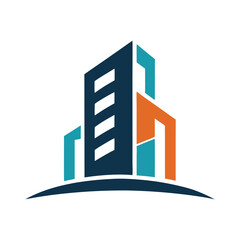 Fototapeta premium apartment building logo design vector.