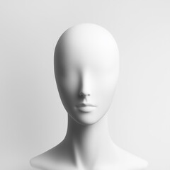 white mannequin head