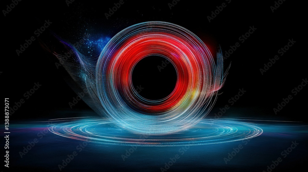 Aufkleber cosmic portal: dive into a realm of mystery and wonder with a mesmerizing image of a cosmic portal, 
