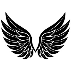 Wings Icons Set: Simple Vector Icons for Web Design & Graphics