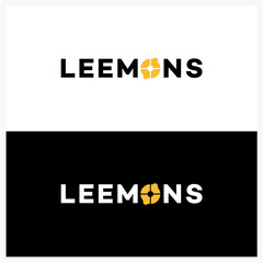 Creative Fruit-Inspired Logo Design with Lemon Symbol