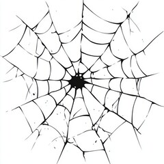 Obraz premium Black And White Spider Web Abstract Vector Illustration Design