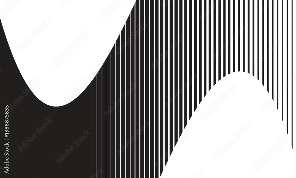 Leinwandbilder abstract transition from red flag line pattern.
