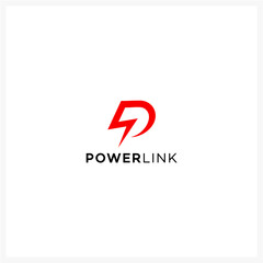 Modern Electric Power Link Logo Design