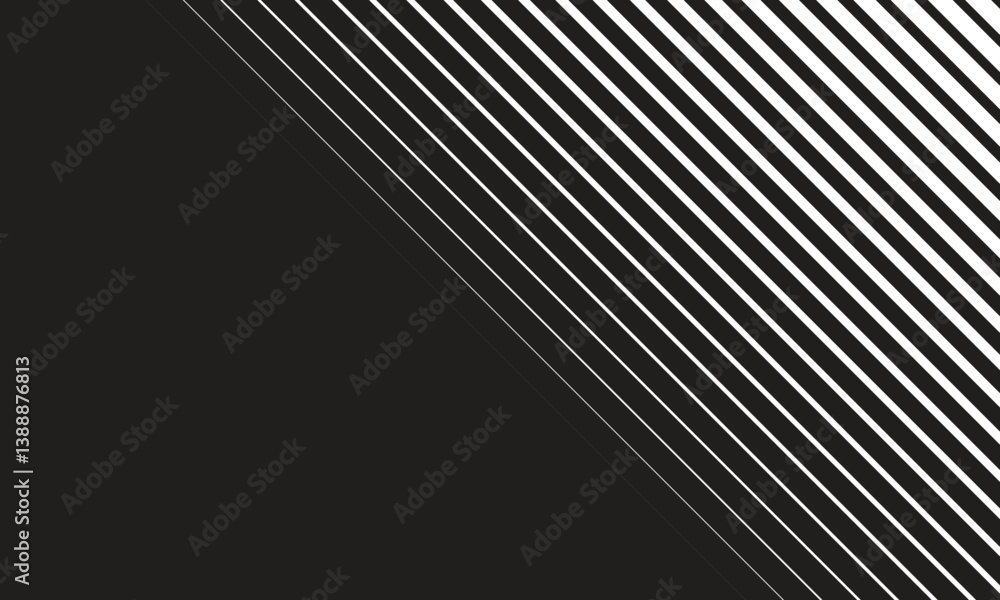 Aufkleber abstract transition from black diagonal line pattern.