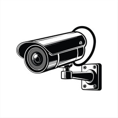 CCTV Security Camera Vector Illustration  Surveillance System Icon