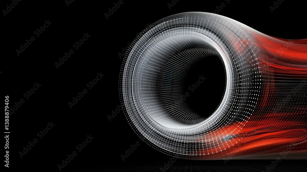 Aufkleber speed vortex: a dynamic interplay of metallic textures and flowing, fiery colors creates a mesmerizi