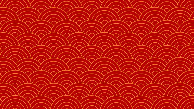 Japanese wave seamless line pattern abstract loop animation footage video 