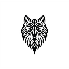 tribal wolf tattoo