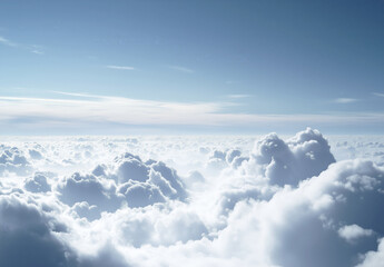 aerial view of the clouds
