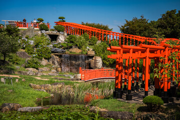 Takayama Inari Shrine in Ushigatacho, Tsugaru, Aomori, Japan