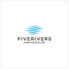 Water Flow Inspired Logo