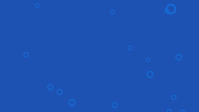 Blue abstract background with bubals