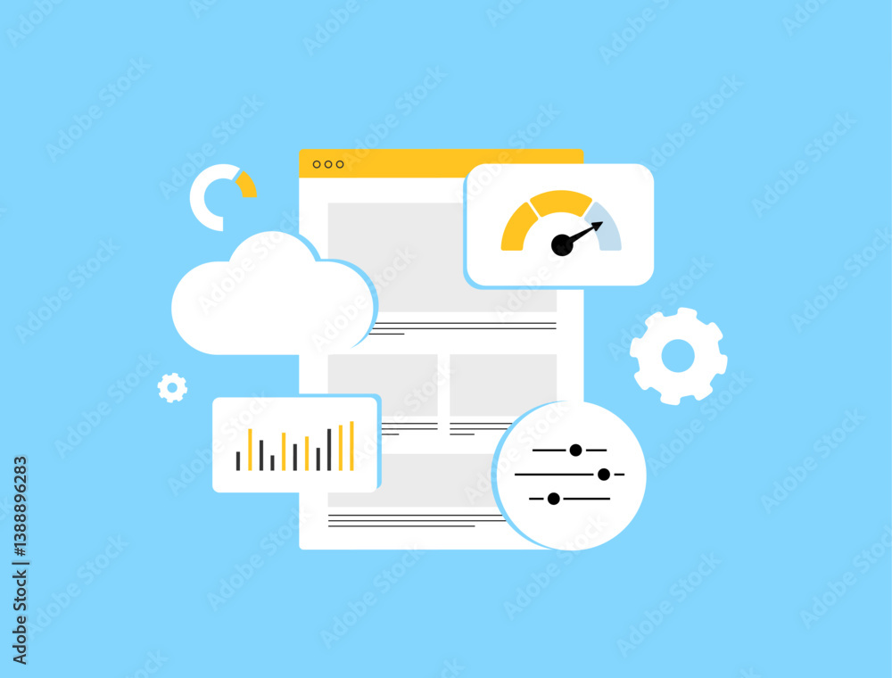Poster ux optimization improves website usability and user satisfaction with intuitive design, cloud intera