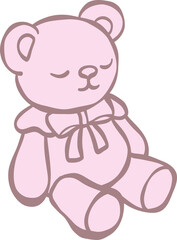 Coquette vintage pink bear