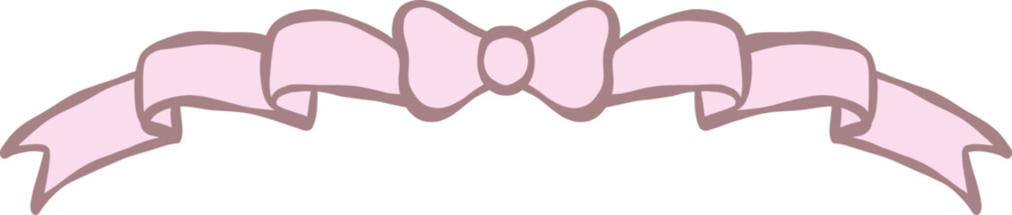 Coquette vintage pink bow ribbon