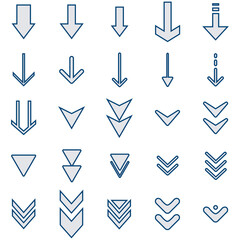 イラスト素材：いろいろ矢印イラストセット