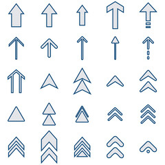 イラスト素材：いろいろ矢印イラストセット
