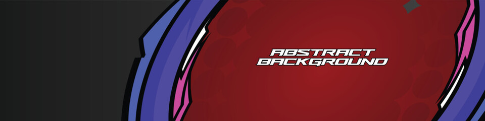 Abstract racing banner vector with dynamic lines and neon colors, perfect for gamers and e-sports themes. High energy and modern design.
