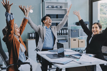 business meeting businesswoman woman office entrepreneur presentation success applause applauding...