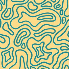 Abstract Shapes, Trendy Boho Colorful Seamless Pattern