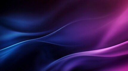 Obraz premium Dynamic flowing light waves abstract background in blue and purple with vibrant 3D rendered gradient and futuristic design