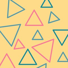 Abstract Shapes, Trendy Boho Colorful Seamless Pattern