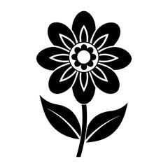 Floral Vector Silhouette Design