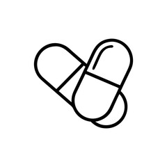 Capsule Vector Icon Illustration