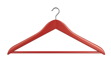 Red Wooden Clothes Hanger
