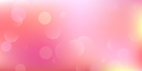 Abstract pink background with bokeh