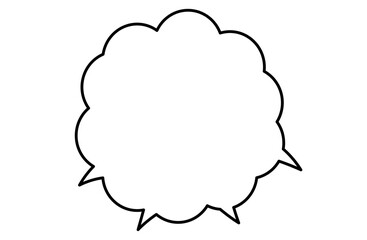 もくもく吹き出し