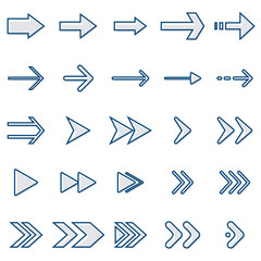 イラスト素材：いろいろ矢印イラストセット	
