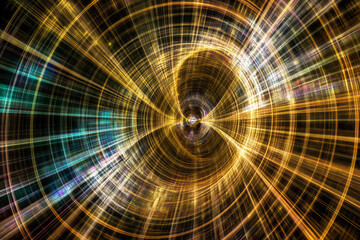 Abstract illustration of string theory