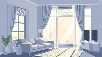 Curtain Window Interior Decoration