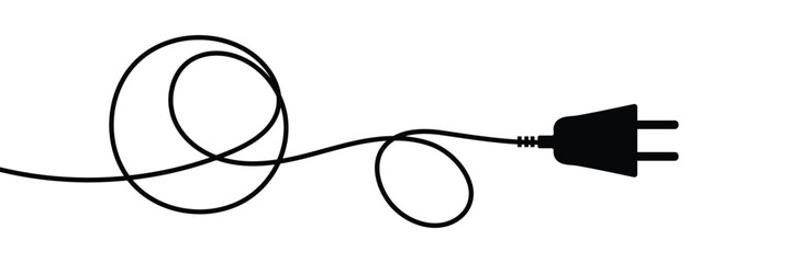 
Electric socket with plug icon silhouette. Connection and disconnection concept. Concept of 404 error connection. Electric plug and outlet socket unplugged. PNG transparent background.