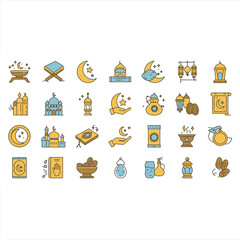 Ramadan and Eid Icons with Modern Touch