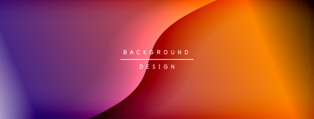 Gradient background, purple to orange. Smooth transition, modern design. Text BACKGROUND DESIGN centered, white letters. Simple, vibrant, abstract.