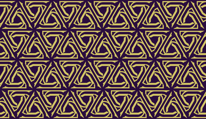 New elegant background with curved line in triangular style. Vector.