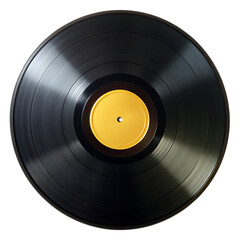 Obraz premium Vintage Vinyl Record, Gold Label