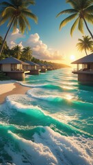 Paradise Unveiled: A Dreamy Tropical Escape in Ultra-HD Brilliance