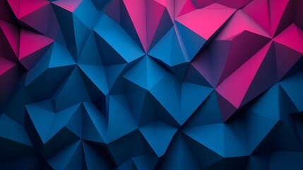 Fototapeta premium Dynamic Geometric Patterns in Vibrant Blue and Pink Hues