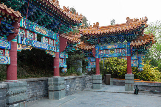 Beihai Park is an imperial garden northwest of the Forbidden City in Beijing, China