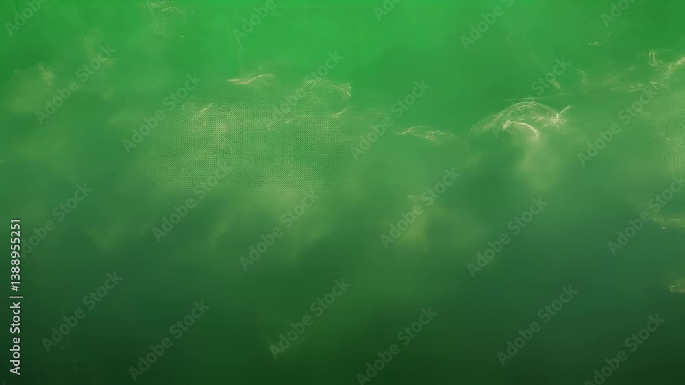 Poster whimsical smoke gracefully transitions against a vibrant green screen backdrop, creating a seamless 